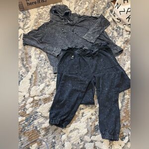 Kangol Charcoal Sweatshirt & Jogger Pants